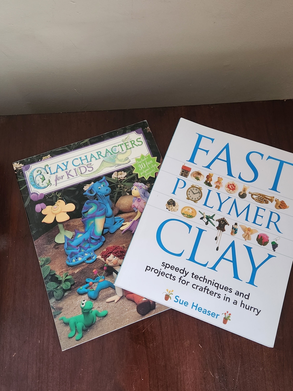 Set of 2 Polymer Clay Guide Books - Fast Polymer Clay & Clay Characters For Kids